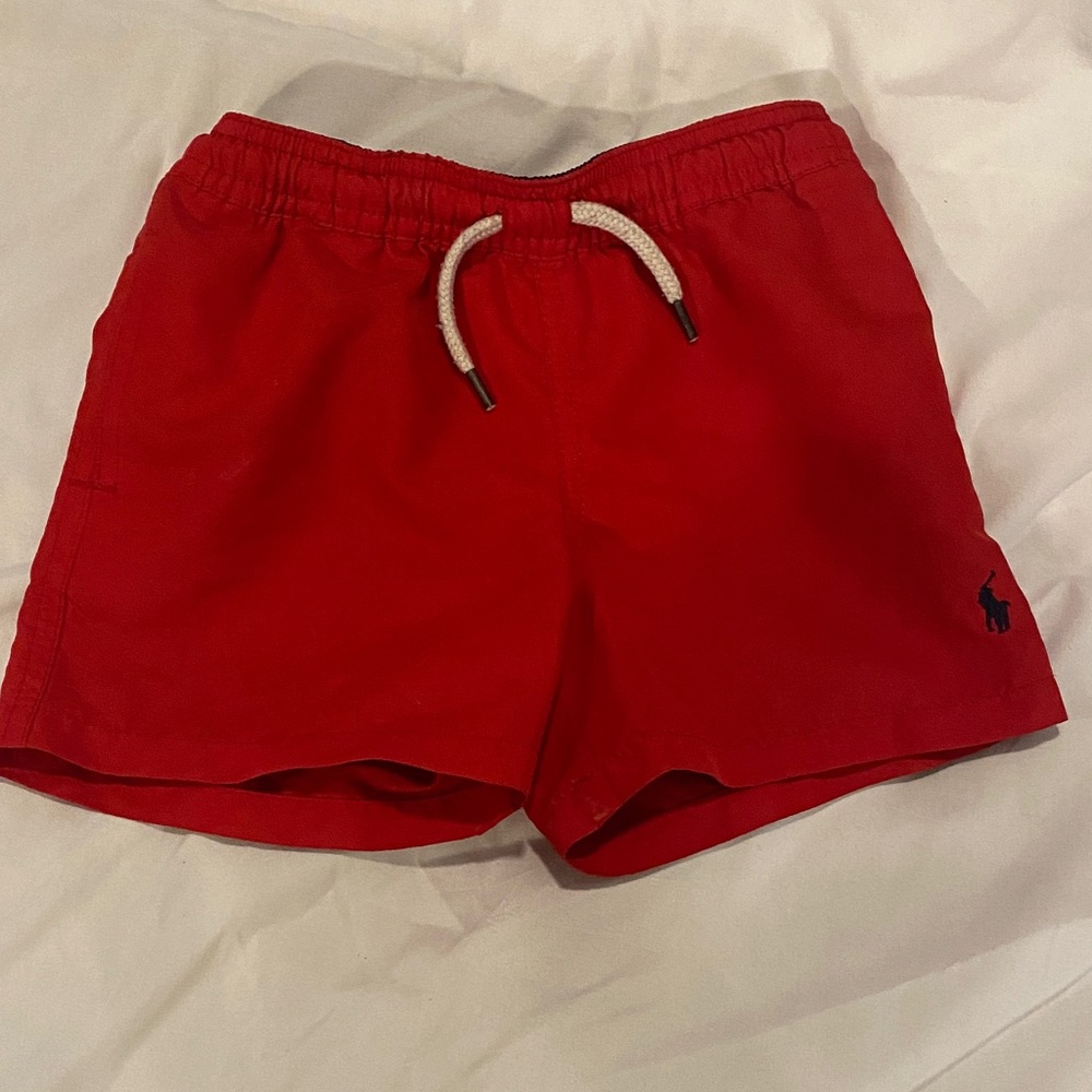 Polo by Ralph Lauren Kids' Bright Red Swim Trunks
